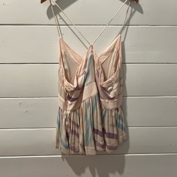 Free People Pastel Pleated Babydoll Cami – Size 2 - Picture 6 of 7